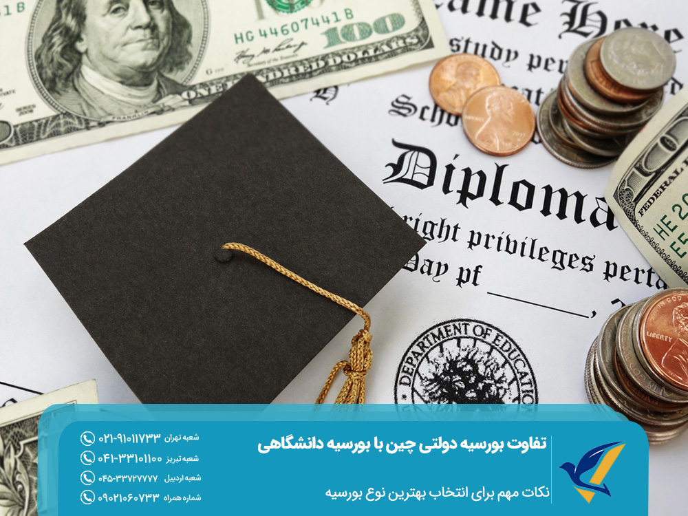 تفاوت بورسیه دولتی چین با بورسیه دانشگاهی: شرایط 7 نکات مهم برای انتخاب بهترین نوع بورسیه