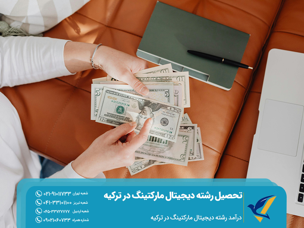 درآمد رشته دیجیتال مارکتینگ در ترکیه