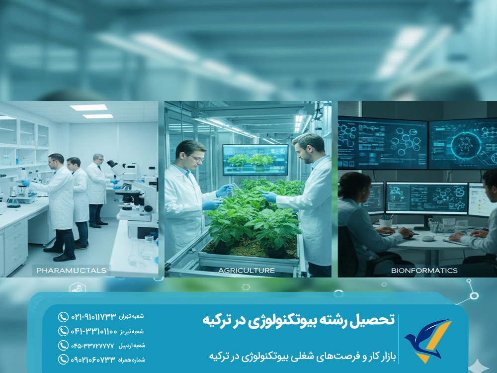 بازار کار و فرصت‌های شغلی بیوتکنولوژی در ترکیه