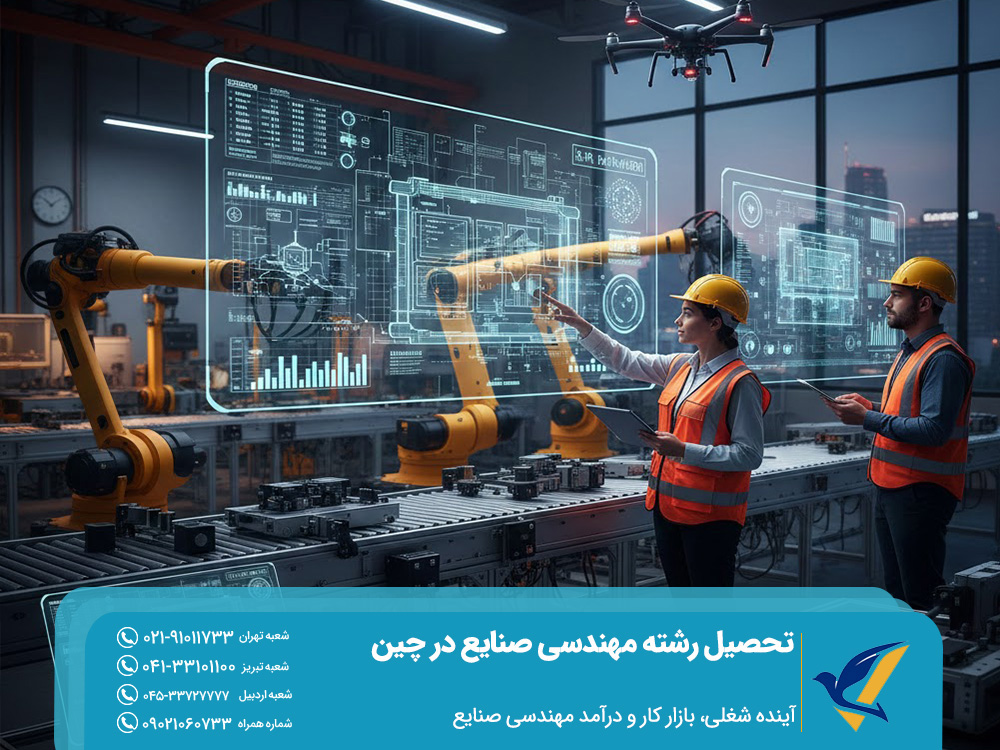 تحصیل رشته مهندسی صنایع در چین 2025 | هزینه و شرایط پذیرش 5 آینده شغلی، بازار کار و درآمد مهندسی صنایع