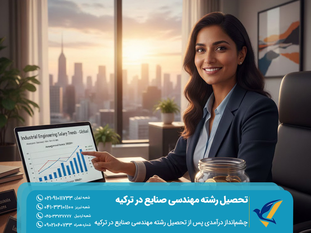 چشم‌انداز درآمدی پس از تحصیل رشته مهندسی صنایع در ترکیه