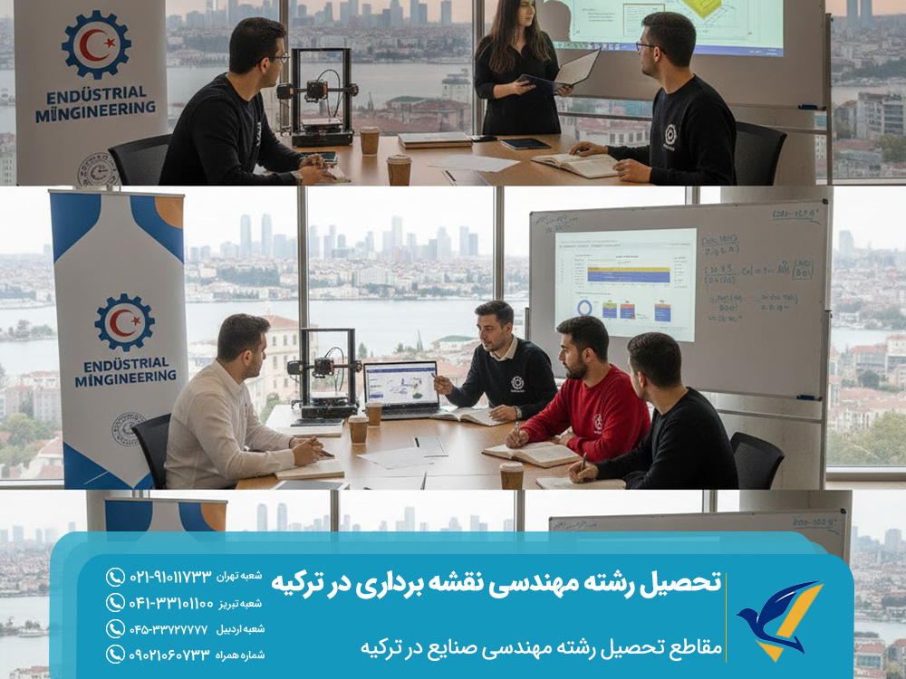 مقاطع تحصیل رشته مهندسی صنایع در ترکیه