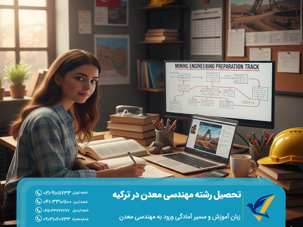 زبان آموزش و مسیر آمادگی ورود به مهندسی معدن