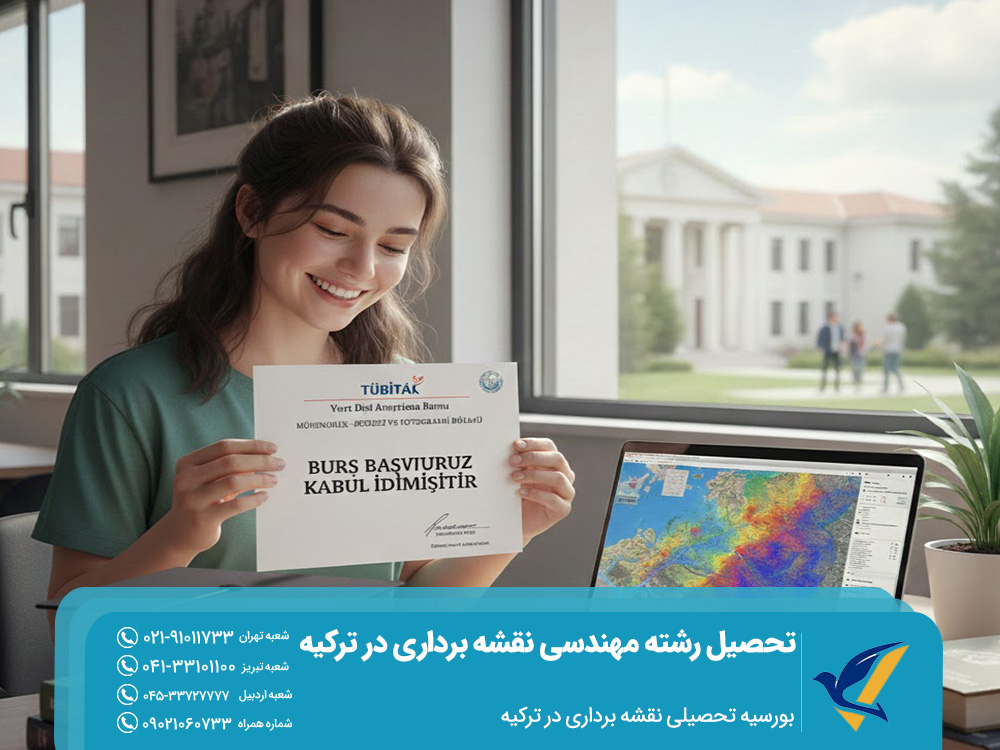 بورسیه تحصیلی نقشه برداری در ترکیه